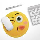 Sour Kiss Friendly Emoticons// WaterProof Rubber Foam Backed Anti-Slip Mouse Pad for Home Work Office or Gaming Computer Desk