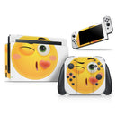 Sour Kiss Friendly Emoticons // Skin Decal Wrap Kit for Nintendo Switch Console & Dock, Joy-Cons, Pro Controller, Lite, 3DS XL, 2DS XL, DSi, or Wii - Vinyl Skin Wrap for Nintendo Switch 2, OLED, Lite, Pro Controller, Wii & Classic Handhelds
