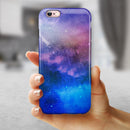 Space Light Rays iPhone 6/6s or 6/6s Plus 2-Piece Hybrid INK-Fuzed Case