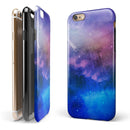 Space Light Rays iPhone 6/6s or 6/6s Plus 2-Piece Hybrid INK-Fuzed Case