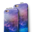 Space Light Rays iPhone 6/6s or 6/6s Plus 2-Piece Hybrid INK-Fuzed Case
