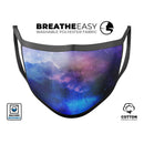Space Light Rays - Made in USA Mouth Cover Unisex Anti-Dust Cotton Blend Reusable & Washable Face Mask with Adjustable Sizing for Adult or Child