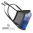 Space Light Rays - Made in USA Mouth Cover Unisex Anti-Dust Cotton Blend Reusable & Washable Face Mask with Adjustable Sizing for Adult or Child