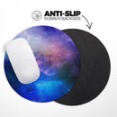 Space Light Rays// WaterProof Rubber Foam Backed Anti-Slip Mouse Pad for Home Work Office or Gaming Computer Desk