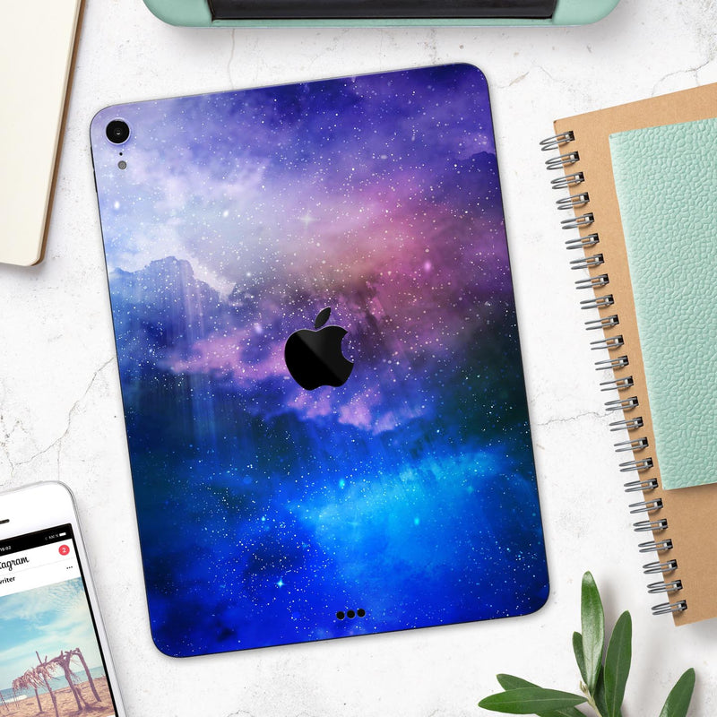 Space Light Rays - Full Body Skin Decal for the Apple iPad Pro 12.9", 11", 10.5", 9.7", Air or Mini (All Models Available)