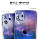 Space Light Rays - Protective Skin Wrap & Decal – Compatible with iPhone SE to iPhone 17 Pro Max (All Models)