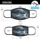 Space Marble - Made in USA Mouth Cover Unisex Anti-Dust Cotton Blend Reusable & Washable Face Mask with Adjustable Sizing for Adult or Child
