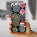 Spaced out Owls iPhone 6/6s or 6/6s Plus 2-Piece Hybrid INK-Fuzed Case