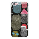 Spaced out Owls iPhone 6/6s or 6/6s Plus 2-Piece Hybrid INK-Fuzed Case