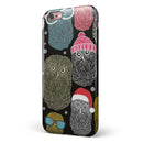 Spaced out Owls iPhone 6/6s or 6/6s Plus 2-Piece Hybrid INK-Fuzed Case