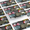 Spaced out Owls - Premium Protective Decal Skin-Kit for the Apple Credit Card