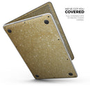 Sparkling Gold Ultra Metallic Glitter - Skin Decal Wrap Kit Compatible with the Apple MacBook Pro, Pro with Touch Bar or Air (11", 12", 13", 15" & 16" - All Versions Available)