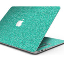 Sparkling Teal Ultra Metallic Glitter - Skin Decal Wrap Kit Compatible with the Apple MacBook Pro, Pro with Touch Bar or Air (11", 12", 13", 15" & 16" - All Versions Available)