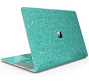 Sparkling Teal Ultra Metallic Glitter - Skin Decal Wrap Kit Compatible with the Apple MacBook Pro, Pro with Touch Bar or Air (11", 12", 13", 15" & 16" - All Versions Available)