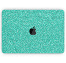 Sparkling Teal Ultra Metallic Glitter - Skin Decal Wrap Kit Compatible with the Apple MacBook Pro, Pro with Touch Bar or Air (11", 12", 13", 15" & 16" - All Versions Available)