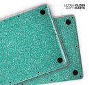 Sparkling Teal Ultra Metallic Glitter - Skin Decal Wrap Kit Compatible with the Apple MacBook Pro, Pro with Touch Bar or Air (11", 12", 13", 15" & 16" - All Versions Available)