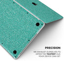Sparkling Teal Ultra Metallic Glitter - Skin Decal Wrap Kit Compatible with the Apple MacBook Pro, Pro with Touch Bar or Air (11", 12", 13", 15" & 16" - All Versions Available)