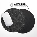 Printed Sparkling Black Glitter// WaterProof Rubber Foam Backed Anti-Slip Mouse Pad for Home Work Office or Gaming Computer Desk