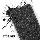 Sparkling Black Ultra Metallic Glitter - Premium Vinyl Skin Decal for Samsung Galaxy S25 Ultra, S24, S23, S22 & All Galaxy S Models