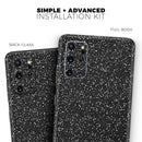 Sparkling Black Ultra Metallic Glitter - Premium Vinyl Skin Decal for Samsung Galaxy S25 Ultra, S24, S23, S22 & All Galaxy S Models