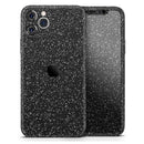 Sparkling Black Ultra Metallic Glitter - Protective Skin Wrap & Decal – Compatible with iPhone SE to iPhone 17 Pro Max (All Models)