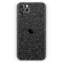 Sparkling Black Ultra Metallic Glitter - Protective Skin Wrap & Decal – Compatible with iPhone SE to iPhone 17 Pro Max (All Models)