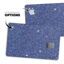 Sparkling Blue Ultra Metallic Glitter - Premium Protective Decal Skin-Kit for the Apple Credit Card