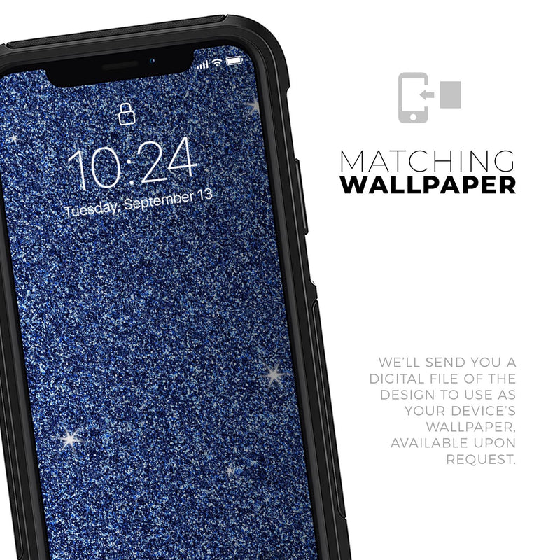 Sparkling Blue Ultra Metallic Glitter - Skin Kit for the iPhone OtterBox Cases