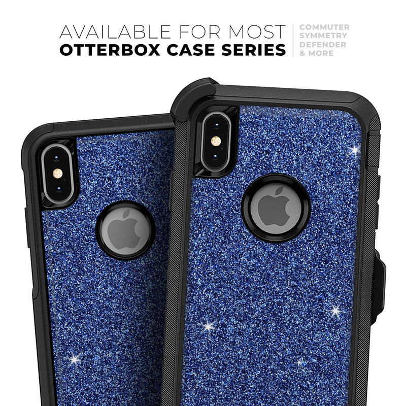 Sparkling Blue Ultra Metallic Glitter - Skin Kit for the iPhone OtterBox Cases