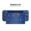 Sparkling Blue Ultra Metallic Glitter // Skin Decal Wrap Kit for Nintendo Switch Console & Dock, Joy-Cons, Pro Controller, Lite, 3DS XL, 2DS XL, DSi, or Wii - Vinyl Skin Wrap for Nintendo Switch 2, OLED, Lite, Pro Controller, Wii & Classic Handhelds