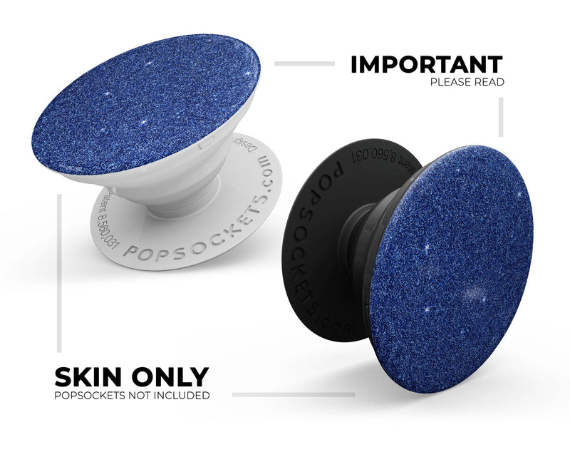 Sparkling Blue Ultra Metallic Glitter - Skin Kit for PopSockets and other Smartphone Extendable Grips & Stands