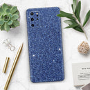 Sparkling Blue Ultra Metallic Glitter - Premium Vinyl Skin Decal for Samsung Galaxy S25 Ultra, S24, S23, S22 & All Galaxy S Models