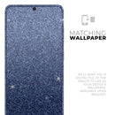 Sparkling Blue Ultra Metallic Glitter - Premium Vinyl Skin Decal for Samsung Galaxy S25 Ultra, S24, S23, S22 & All Galaxy S Models