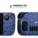 Sparkling Blue Ultra Metallic Glitter // Vinyl Skin Wrap for Steam Deck OLED & Steam Deck (LCD) — Soft Matte or Ultra Gloss