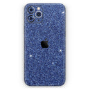 Sparkling Blue Ultra Metallic Glitter - Protective Skin Wrap & Decal – Compatible with iPhone SE to iPhone 17 Pro Max (All Models)