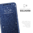 Sparkling Blue Ultra Metallic Glitter - Protective Skin Wrap & Decal – Compatible with iPhone SE to iPhone 17 Pro Max (All Models)