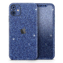 Sparkling Blue Ultra Metallic Glitter - Protective Skin Wrap & Decal – Compatible with iPhone SE to iPhone 17 Pro Max (All Models)