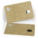 Sparkling Gold Ultra Metallic Glitter - Premium Protective Decal Skin-Kit for the Apple Credit Card