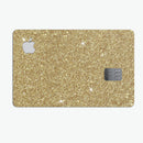 Sparkling Gold Ultra Metallic Glitter - Premium Protective Decal Skin-Kit for the Apple Credit Card