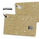 Sparkling Gold Ultra Metallic Glitter - Premium Protective Decal Skin-Kit for the Apple Credit Card