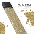 Sparkling Gold Ultra Metallic Glitter - Premium Decal Protective Skin-Wrap Sticker compatible with the Juul Labs vaping device