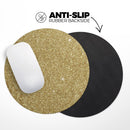 Printed Sparkling Gold Glitter// WaterProof Rubber Foam Backed Anti-Slip Mouse Pad for Home Work Office or Gaming Computer Desk