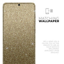 Sparkling Gold Ultra Metallic Glitter - Premium Vinyl Skin Decal for Samsung Galaxy S25 Ultra, S24, S23, S22 & All Galaxy S Models