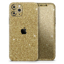 Sparkling Gold Ultra Metallic Glitter - Vinyl Skin Wrap for iPhone 17 Pro Max, 17 Pro, 17 Air, 17, 16 & All Models — Soft Matte or Ultra Gloss