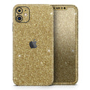 Sparkling Gold Ultra Metallic Glitter - Vinyl Skin Wrap for iPhone 17 Pro Max, 17 Pro, 17 Air, 17, 16 & All Models — Soft Matte or Ultra Gloss