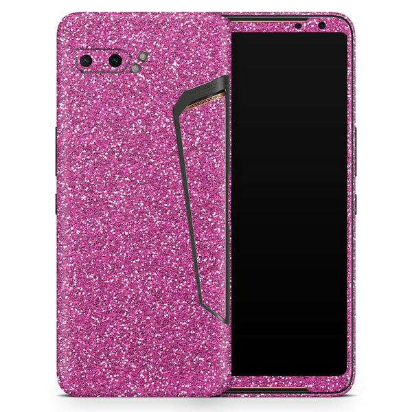 Sparkling Pink Ultra Metallic Glitter - Full Body Skin Decal Wrap Kit for Asus Phones