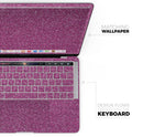 Sparkling Pink Ultra Metallic Glitter // Skin Decal Wrap Kit Compatible with the Apple MacBook Pro, Pro with Touch Bar or Air (11, 12, 13, 15 & 16" - All Versions Available)