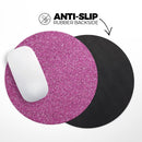 Printed Sparkling Pink Glitter// WaterProof Rubber Foam Backed Anti-Slip Mouse Pad for Home Work Office or Gaming Computer Desk