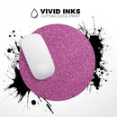 Printed Sparkling Pink Glitter// WaterProof Rubber Foam Backed Anti-Slip Mouse Pad for Home Work Office or Gaming Computer Desk