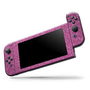 Sparkling Pink Ultra Metallic Glitter // Skin Decal Wrap Kit for Nintendo Switch Console & Dock, Joy-Cons, Pro Controller, Lite, 3DS XL, 2DS XL, DSi, or Wii - Vinyl Skin Wrap for Nintendo Switch 2, OLED, Lite, Pro Controller, Wii & Classic Handhelds